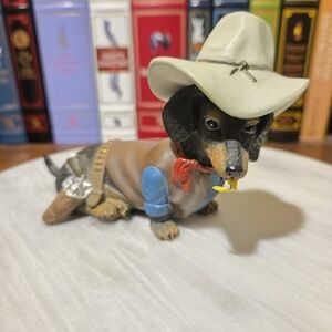 The Hamik T on Collection Tales Of An Outlaw Dachshound Figurine